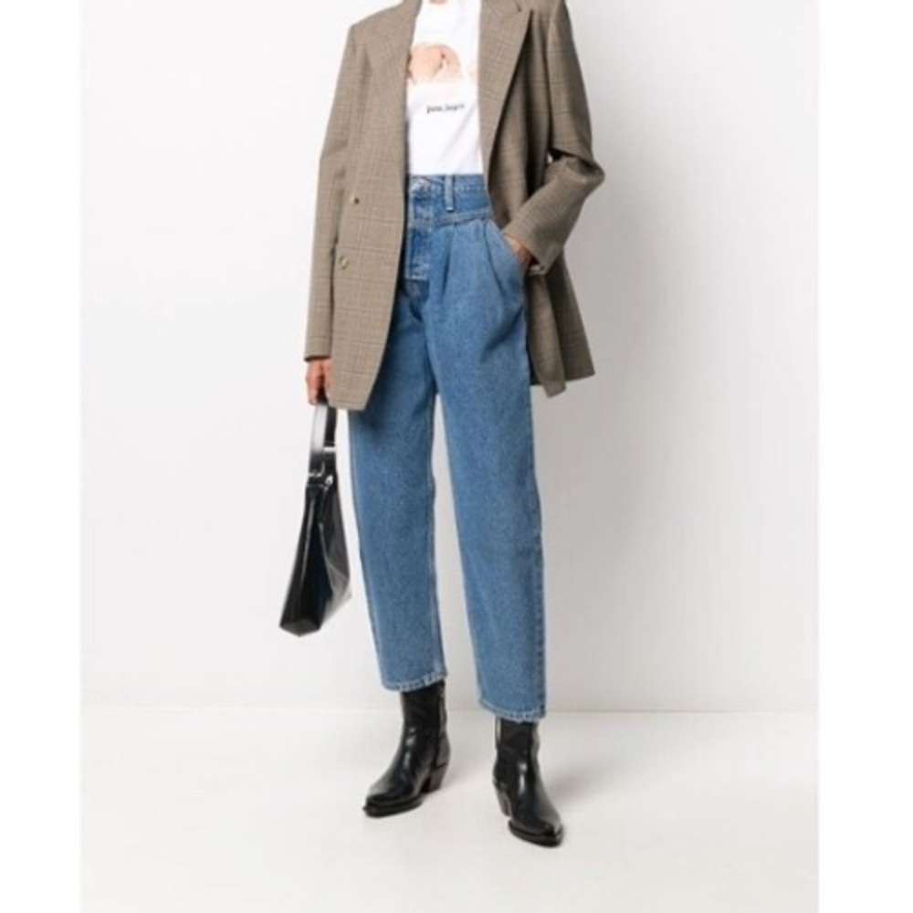 Re/Done Dusty Worn Blue The Savi Jeans Size 27